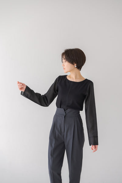シアースリーブトップス｜SHEER SLEEVE TOPS