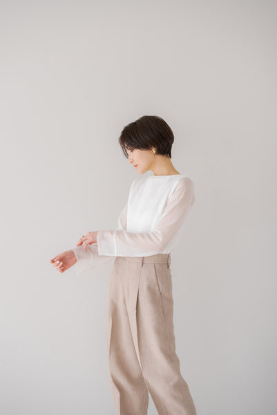 シアースリーブトップス｜SHEER SLEEVE TOPS