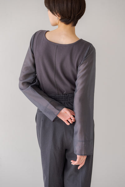 シアースリーブトップス｜SHEER SLEEVE TOPS