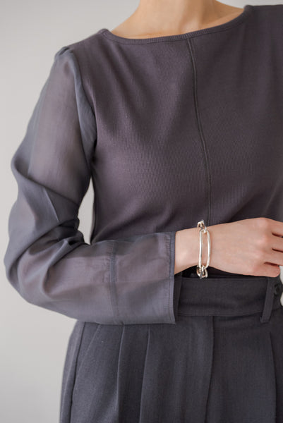 シアースリーブトップス｜SHEER SLEEVE TOPS